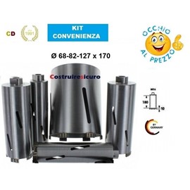 Trapano A Corona Diamantata SDS Plus - Diametro 42-162 Mm, Lunghezza 200 Mm Per Fori Precisi - Foto 12