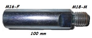 adattatore M18-M16 per carotatrice e corone diamantate 