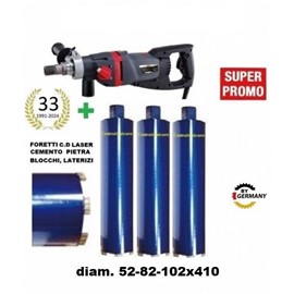 Corona Diamantata 112 Mm Per Carotatrice - Per Calcestruzzo, Cemento Armato, Muratura - Foto 3