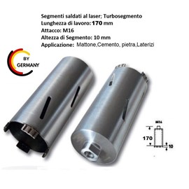 Corona Diamantata Corona Per Trapano Nassbohrkrone Carotatrice 42 MM - Foto 11